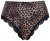 Ulla Popken 853106 Loomamustrilised stringid Must - Aluspüksid - 