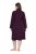 Ulla Popken 853168 Loomamustriline frotee-hommikumantel Ploom - Hommikumantlid - 