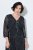 Ulla Popken 853620 3/4 varrukatega loomamustriga midikleit Must - Midikleidid - Plusssuuruses midikleidid
