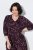 Ulla Popken 855270 V-kaelusega mustriline jersey-kleit Must - Trikookleidid - 