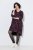 Ulla Popken 855270 V-kaelusega mustriline jersey-kleit Must - Trikookleidid - 