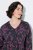 Ulla Popken 855270 V-kaelusega mustriline jersey-kleit Antratsiit - Trikookleidid - 