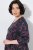 Ulla Popken 855270 V-kaelusega mustriline jersey-kleit Antratsiit - Trikookleidid - 