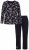 Ulla Popken 856134 Lilleline pidžaama Must - Pidžaama/Loungewear - 