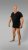20 Nodi 9001 Short Sleeve V-Neck in Stretch Cotton Black - Alussärgid - 