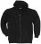 Adamo Athen Hoodie with Zipper Black - Sviitrid ja dressipluusid - Meeste suured kapuutsiga jakid suurustes 2XL – 14XL