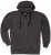 Adamo Athen Hoodie with Zipper Charcoal - Sviitrid ja Dressipluusid - Meeste suured kapuutsiga jakid suurustes 2XL – 14XL