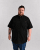 Motley Denim Zagreb Lühikeste Varrukatega Särk Must - Särgid - Meeste suured särgid 2XL – 8XL