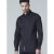 D555 Jahine Long Sleeve Printed Shirt Black - Särgid - Meeste suured särgid 2XL – 8XL