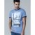 D555 Howie Fine Stripe T-shirt Blue - T-särgid - Suured T-särgid 2XL – 14XL
