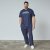 North Latitude Mountain T-Shirt V-Neck Tumesinine - TALL T-särgid - T-särgid pikkadele meestele