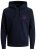 Jack & Jones JJESHARK SWEAT Hoodie Navy - Sviitrid ja dressipluusid - Meeste suured kapuutsiga jakid suurustes 2XL – 14XL