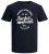Jack & Jones JJERAFA TEE Navy - T-särgid - Suured T-särgid 2XL – 14XL