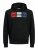 Jack & Jones CORP LOGO Hoodie Black - Sviitrid ja dressipluusid - Meeste suured kapuutsiga jakid suurustes 2XL – 14XL