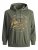 Jack & Jones JPRBLUBOOSTER SWEAT Hoodie Khaki - Sviitrid ja dressipluusid - Meeste suured kapuutsiga jakid suurustes 2XL – 14XL
