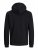 Jack & Jones JCOBERG SWEAT ZIP Hoodie Black - Sviitrid ja dressipluusid - Meeste suured kapuutsiga jakid suurustes 2XL – 14XL