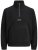 Jack & Jones Soho Half Zip Fleece Sweatshirt Black - Sviitrid ja dressipluusid - Meeste suured kapuutsiga jakid suurustes 2XL – 14XL