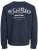 Jack & Jones Yuki Back Print Crew Neck Sweatshirt Sky Captain - Sviitrid ja dressipluusid - Meeste suured kapuutsiga jakid suurustes 2XL – 14XL