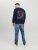 Jack & Jones JCOFILO Crew Neck Sweater with Back Print Navy Blazer - Sviitrid ja Dressipluusid - Meeste suured kapuutsiga jakid suurustes 2XL – 14XL