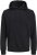 Jack & Jones BRADLEY Hoodie Black - Sviitrid ja dressipluusid - Meeste suured kapuutsiga jakid suurustes 2XL – 14XL