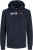 Jack & Jones CORP LOGO PLAY 5 Print Hoodie Navy Blazer - Sviitrid ja dressipluusid - Meeste suured kapuutsiga jakid suurustes 2XL – 14XL