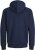 Jack & Jones BRADLEY Zip Hoodie Navy Blazer - Sviitrid ja dressipluusid - Meeste suured kapuutsiga jakid suurustes 2XL – 14XL
