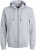 Jack & Jones BRADLEY Zip Hoodie Light Grey Melange - Sviitrid ja dressipluusid - Meeste suured kapuutsiga jakid suurustes 2XL – 14XL