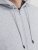 Jack & Jones BRADLEY Zip Hoodie Light Grey Melange - Sviitrid ja dressipluusid - Meeste suured kapuutsiga jakid suurustes 2XL – 14XL
