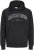 Jack & Jones CALEB Hoodie Black - Sviitrid ja dressipluusid - Meeste suured kapuutsiga jakid suurustes 2XL – 14XL