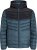 Jack & Jones SPRINT Black Blocking Quilted Hooded Jacket Turquoise Blue - Jakid ja joped - Joped, suured suurused: 2XL – 12XL