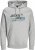 Jack & Jones JCOOUTDOOR Hoodie Light Grey - Sviitrid ja dressipluusid - Meeste suured kapuutsiga jakid suurustes 2XL – 14XL