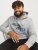 Jack & Jones JCOOUTDOOR Hoodie Light Grey - Sviitrid ja dressipluusid - Meeste suured kapuutsiga jakid suurustes 2XL – 14XL