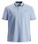 Jack & Jones PAULOS Short Sleeve Polo Light Blue/PS - Polosärgid - Meeste suured polosärgid 2XL – 8XL