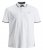 Jack & Jones PAULOS Short Sleeve Polo White/PS - Polosärgid - Meeste suured polosärgid 2XL – 8XL