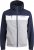 Jack & Jones RUSH White/Grey Blocking Bomber Jacket with Hood Navy Blazer - Jakid ja joped - Joped, suured suurused: 2XL – 12XL