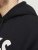 Jack & Jones CORP LOGO Large Print Hoodie Black - Sviitrid ja dressipluusid - Meeste suured kapuutsiga jakid suurustes 2XL – 14XL