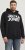 Jack & Jones CORP LOGO Large Print Hoodie Black - Sviitrid ja dressipluusid - Meeste suured kapuutsiga jakid suurustes 2XL – 14XL