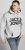 Jack & Jones CORP LOGO Large Print Hoodie Light Grey Melange - Sviitrid ja dressipluusid - Meeste suured kapuutsiga jakid suurustes 2XL – 14XL