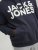 Jack & Jones CORP LOGO Large Print Hoodie Navy Blazer - Sviitrid ja dressipluusid - Meeste suured kapuutsiga jakid suurustes 2XL – 14XL