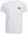 Jack & Jones CORP Logo T-Shirt White w Small Black Print - T-särgid - Suured T-särgid 2XL – 14XL