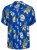 Jack & Jones JORLUKE FLORES Resort Shirt Nautical Blue - Särgid - Meeste suured särgid 2XL – 8XL