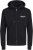 Jack & Jones ESTERBRO Zip Hoodie Black - Sviitrid ja dressipluusid - Meeste suured kapuutsiga jakid suurustes 2XL – 14XL