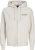 Jack & Jones ESTERBRO Zip Hoodie Light Grey - Sviitrid ja dressipluusid - Meeste suured kapuutsiga jakid suurustes 2XL – 14XL