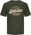 Jack & Jones JJELOGO O-Neck T-Shirt Kombu Green - T-särgid - Suured T-särgid 2XL – 14XL