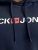 Jack & Jones CORP OLD LOGO REG FIT Hoodie Navy Blazer - Sviitrid ja dressipluusid - Meeste suured kapuutsiga jakid suurustes 2XL – 14XL