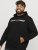 Jack & Jones CORP OLD LOGO REG FIT Hoodie Black - Sviitrid ja dressipluusid - Meeste suured kapuutsiga jakid suurustes 2XL – 14XL