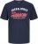 Jack & Jones LOGO O-Neck T-Shirt Dark Blue - T-särgid - Suured T-särgid 2XL – 14XL