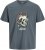 Jack & Jones Anatomy Skull Crew Neck T-Shirt Grey - T-särgid - Suured T-särgid 2XL – 14XL