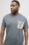 Jack & Jones Split Pocket Print T-Shirt Grey - T-särgid - Suured T-särgid 2XL – 14XL
