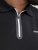 Jack & Jones Fusion Pique Zipper Polo Black - Polosärgid - Meeste suured polosärgid 2XL – 8XL